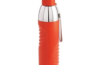Cello Plastic Puro Gliss Insulated Water Bottle,900 ML,Orange