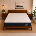 LOOM & NEEDLES Orthopedic Mattress | Dual Comfort with Hard & Soft Foam Flip Mattress | 4 Inches 2 Layered Medium Soft & Firm Support | Double Size Gadda | 72×48 Inch