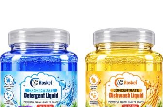 EROSKET Blue Detergent Liquid & Yellow Dishwash Liquid Combo Fresh Liquid Detergent(1 kg)