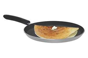Milton Procook Black Pearl Omni Dosa Tawa with 3 Layers Non-Stick Coating 32 cm, Bakelite Handle, Gas & Induction Compatible, 1 Years Warranty