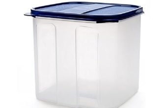 SIGNORA WARE BPA Free Plastic Square Container, 4.5L, ModBlue, Airtight & Leak-Proof, Dishwasher Safe, Ideal for Sugar, Rice, Atta & Grains Storage