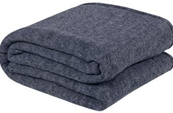VAS COLLECTIONS Woolen Blanket Warm and Super Soft Heavy Weight Single Bed Blankets for Heavy Winter (Grey,152X225 cm,1400 Gram) (Charcoal & Grey), Breathable