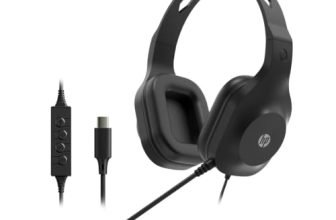 HP 320C USB Wired Headset, Black, 212 gm (CH8D5AA)