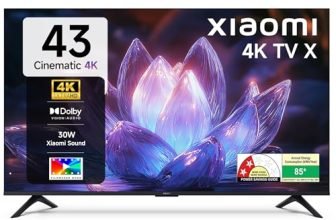 Xiaomi (108 cm) 43 inch Smartchoice X 4K Ultra HD Smart | Dolby Vision | Eye Care Mode | Google TV | L43MB-AIN