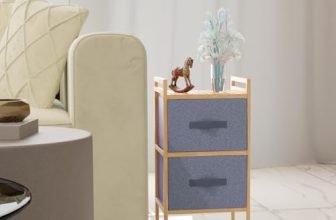 Lifelong Multipurpose Storage 2-Drawer Fabric Closet| Kitchen and Bedroom Drawer Organizer | Large Fabric Drawers, Shelves with Wooden Frame, Ideal for Clothes| Home & Office Organization