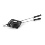 CELLO Aluminium Nonstick Gas Sandwich Toaster Maker, Black | PFOA Free, Scratch Resistant, Flame Proof Design, Lightweight Gas Stove Compatible Cool Touch Handle, Double Coating Sandwich Toaster Maker