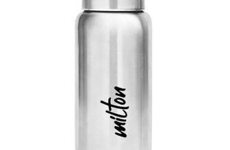 MILTON Aqua 500 Stainless Steel Water Bottle, 500 ml, Silver