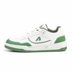 Boldfit Sneakers for Women Comfortable Air Faux Leather Shoes for Woman, Lace-Up Casual Girls Shoe, Lightweight Sneaker Shoes for Woman DripWave, Green, UK 08