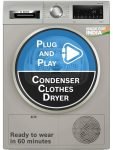 BOSCH 8 kg Tumble Dryer with In-built Heater Grey(WPG23108IN)
