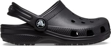 CROCS Boys & Girls Sling Back Clogs(Black , 12-18 Months)