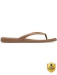 CROCS Women Flip Flops(Brown , 8)