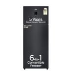 Godrej 415L 1 Star| New Launch| 5 Years Comprehensive Warranty| 95%+ Food Surface Disinfection| 6-in1 Freezer Convertible| Frost Free Double Door Refrigerator (RF EON 416AN RCI GR BK, Graphite Black)