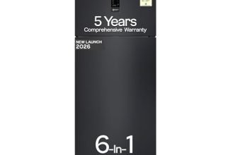 Godrej 415L 1 Star| New Launch| 5 Years Comprehensive Warranty| 95%+ Food Surface Disinfection| 6-in1 Freezer Convertible| Frost Free Double Door Refrigerator (RF EON 416AN RCI GR BK, Graphite Black)