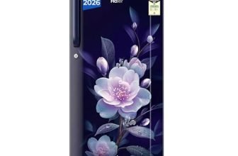 Haier 165 L 1 Star Direct Cool Single Door Refrigerator with Diamond Edge Freezing Technology, Easy Clean Back, Large Vegetable Box (HED-171MEA-P, Marine Elegance, 2026 Model)