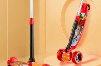 Lifelong Kick Scooter with Adjustable Height – Foldable – Skate for Kids with PVC Wheel – Max User weight-50 kg, Red & Black, 6 Months Manufacturer’s Warranty, LLKS02
