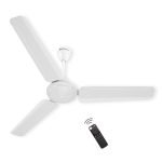 atomberg Ameza Remote Controlled 1200mm BLDC Ceiling Fan | Gloss White