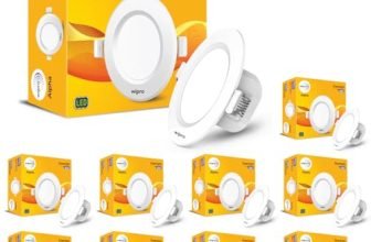 wipro Garnet 12W Round Downlight Junction Box | Warm White (2700K) | Glare-Free Design | Recessed Downlighter for False Ceiling | Cutout ∼ 3 inch | Pack of 10