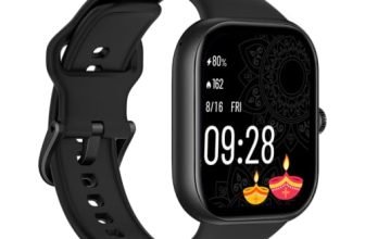 REDMI Watch Move 1.85 Premium AmoLED,14 Day Battery,Best Accuracy,Dual Core Processor Smartwatch (Black Drift Strap, Free Size)