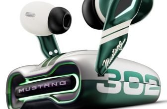 GOBOULT Mustang Torq Wireless in Ear Earbuds with 60H Playtime, App Support, Quad Mic ENC, 45ms Low Latency, 13mm Driver, Breathing LEDs, Made in India Ear Buds Wireless (Green)