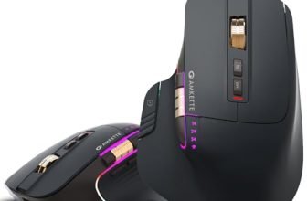 Amkette XS Series Flow Plus Programmable Wireless Mouse/Bluetooth Mouse with Side Scroll, 2.4G+3×BT+Wired Mode, 8 Buttons, 6400 DPI, 1000Hz Polling, MultiOS Web-Software, Rechargeable, 2 Yrs Warranty