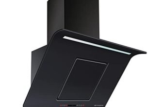 Faber 1000m3/hr Wall Mounted chimney (HOOD CURVY PLUS BK TC LTW 90, Black), Free 1 Year Extended warranty