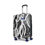 Skybags Stroke Medium Size Hard Luggage (67 cm) | Printed Luggage Trolley with 8 Wheels and in-Built Combination Lock | Unisex