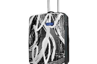 Skybags Stroke Medium Size Hard Luggage (67 cm) | Printed Luggage Trolley with 8 Wheels and in-Built Combination Lock | Unisex