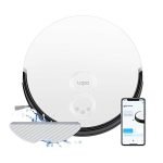 TP-Link Tapo RV10 2-in-1 Robotic Vacuum Cleaner & Mop, 4-Level 2000Pa Suction, Google Assistant & Alexa Compatible | Auto-Charging | Auto-Boost | 3-Hour Continuous Cleaning | Hub Included