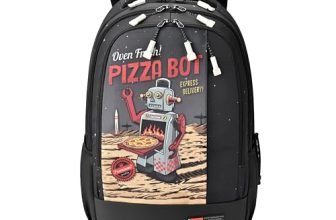 Gear Fiction 2 Backpack 19″/39L Large Water Resistant School Bag/Casual Backpack/Daypack/Kids Bag for Boys/Girls (Black-Mint)
