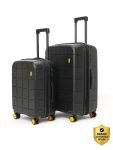 Mokobara The Hovercraft Expandable Luggage Set of 2 (Small 55cm | Medium 67cm) Expandable  Cabin & Check-in Set 8 Wheels – 26 inch