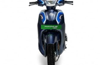 Ampere Magnus Neo Electric Scooter by Greaves I 125 km IDC Range I Next Gen LFP Battery I Booking for Ex-Showroom Price (with Portable Charge, Ocean Blue – Single Tone)