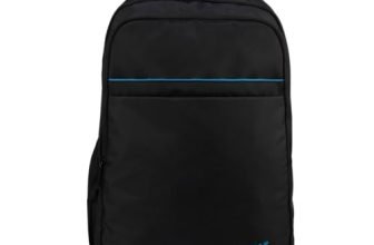 F Gear Titan 32L Black Laptop Backpack for Men & Women | Fits upto 17 Inch Laptop |2 Compartments with Front Organizer & 1 Pocket | Padded Shoulder Straps & Air-Mesh Back Panel | 1 Year Warranty