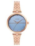 FCUK Sky Blue Patterned Dial Analog Quartz Watch for Women – FK00040A
