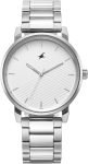 Fastrack Stunners 6.0 Fastrack Stunners White Dial Silver Metal Strap Analog Watch  – For Men