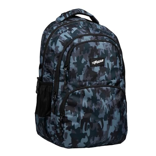 F Gear Caspian Wild Stone 23L, Casual Backpack|School Bag|Children Daypack|College Bag|Tuition Bag|Multipurpose Easy Access Pocket, Padded Back&Shoulder Straps|Lightweight Backpack|For Boys Girls