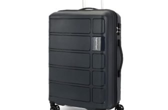 Kamiliant by American Tourister Large Harrier Edge 8W 78 Cms Check-in (PP) Hard Sided 8 Wheels Spinner Luggage/Suitcase/Trolley Bag (Iron Grey) (Double Wheel)