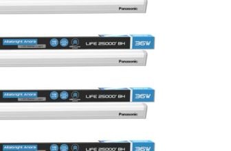 Panasonic 36-watt LED Batten/Tubelight | IP20 36W Aluminium Batten | Bright & Energy Efficient Tubelight (Cool White, Pack – 4)