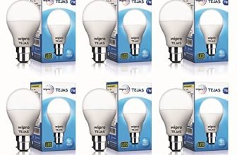 Wipro Tejas 7w LED Bulb for Home & Office |B22 LED Bulb Base |Cool Day White Light (6500K) |4Kv Surge Protection |High Voltage Protection |Eco Friendly Energy Efficient | Pack of 6