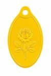 Muthoot PAPPACHAN Swarnavarsham 24K (999) Yellow Gold Oval Rose Pendant 2 Gram