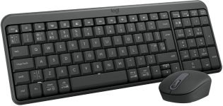 Logitech MK250 Compact Bluetooth Wireless Combo Bluetooth Standard Laptop Keyboard Compatible with Mac, iPad, Laptop, Desktop with 1000 DPI Optical Mouse, Bluetooth Low Energy Wireless, Compact Layout with Number Pad, Spill-Resistant Design, 12-Month Battery Life(Graphite)