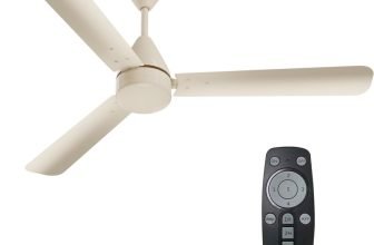 Crompton Energion Hyperjet | BLDC Technology | Remote Control with 2 Year Warranty Energy Saving 1200 mm Ceiling Fan(5 Star | Ivory | Pack of 1)