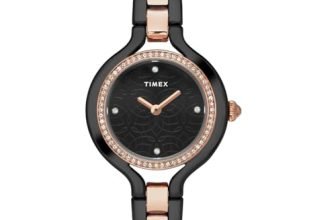 TIMEX Fria Round 33mm Black Dial Analog Women Watch – TWEL14010