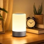 One94Store Touch Control LED Table Lamp – USB Rechargeable, Touch Control Night Light with 3-Color Dimmable Brightness for Bedroom, Living Room & Study