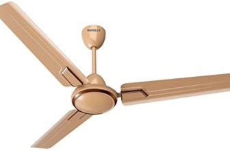 Havells Andria 1200mm Ceiling Fan for Home| Stylish and Elegant Design| Powerful Air Circulation| High-Speed Performance| Energy Efficient Operation| Low Noise Functioning| (Quartz, Pack of 1)