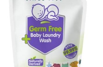 Himalaya Germ Free Baby Laundry Detergent Liquid 1 L (Refill Pouch) | Plant Based Cleansers & Biodegradable Ingredients | Dermatologically Tested