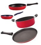 Nirlon Non Stick Aluminium Chemical Free Kitchen Item Set of 4 Pieces (FT13_FP11_CVG_CS24)