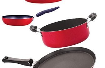 Nirlon Non Stick Aluminium Chemical Free Kitchen Item Set of 4 Pieces (FT13_FP11_CVG_CS24)