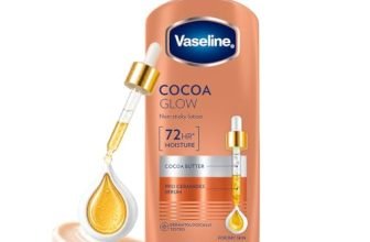 Vaseline Cocoa Glow Serum In Lotion, 600 ml | 100% Pure Cocoa & Shea Butter for Glowing & Soft Skin
