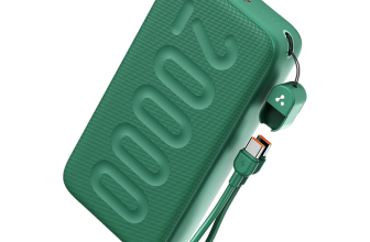 Ambrane 20000 mAh 22.5 W Compact Pocket Size Power Bank(Green, Lithium Polymer, for Mobile, Smartwatch, Earbuds, Tablet)