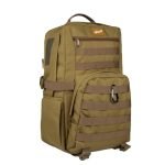 F Gear Grecale Khaki 25L, Camping Travel Hiking Tourist Outdoor Trekking Bag|Molle Rucksack Backpack|Multipurpose Bag|Hidden & Access Pocket|Padded Back&Shoulder Straps|Lightweight Backpack|Unisex